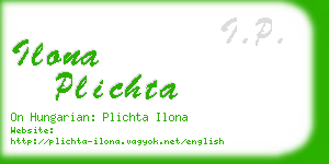 ilona plichta business card